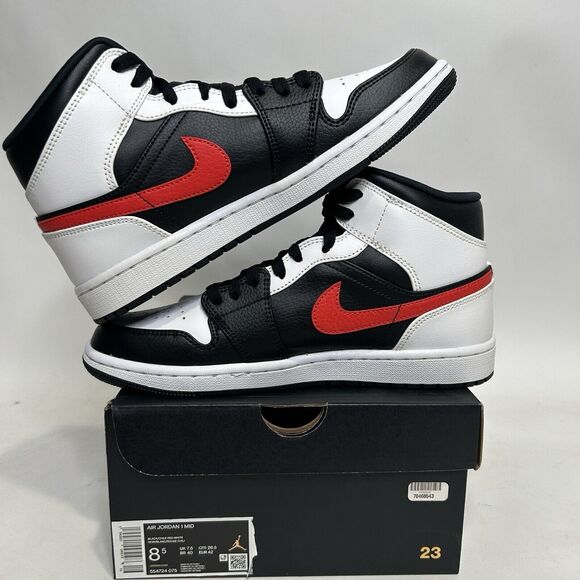 Nike Shoes Air Jordan 1 Mid Retro “Chile Red” 2024 - Picture 3 of 6